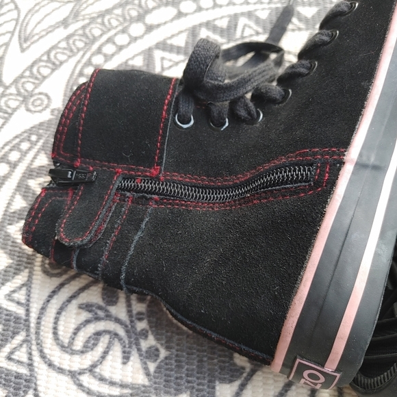 KENZO kids floral embroidered hi top sneakers 32 - Picture 6 of 12